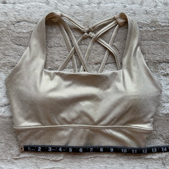 Buffbunny Collection Revolution Sports Bra in Gold Cobra Size M - Picture 4 of 6
